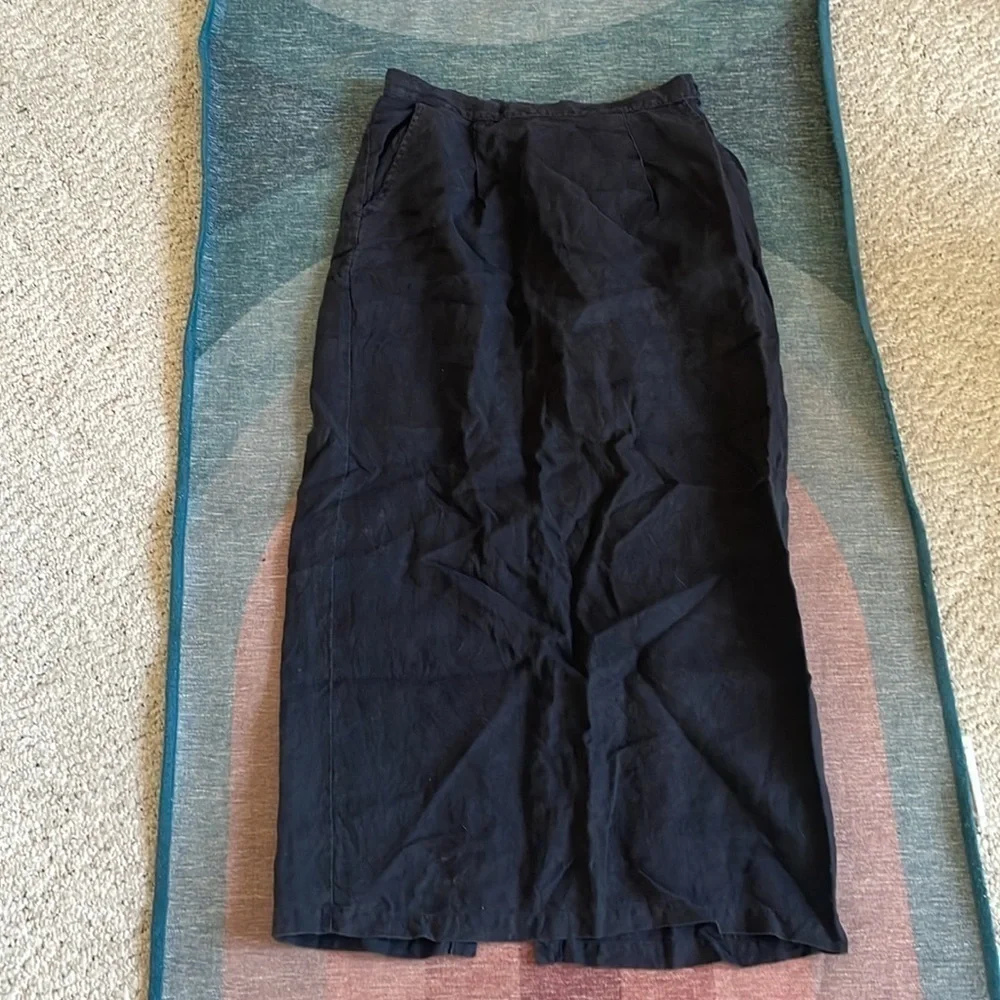 Vintage Mishi Studio Linen Maxi Skirt